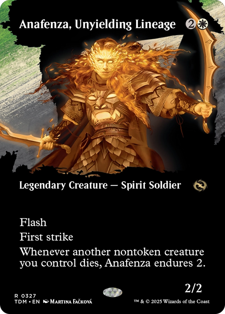 Anafenza, Unyielding Lineage - Rare Legendary Creature — Spirit Soldier card from Tarkir: Dragonstorm