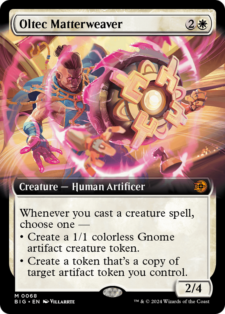 Oltec Matterweaver - Mythic Creature — Human Artificer card from The Big Score