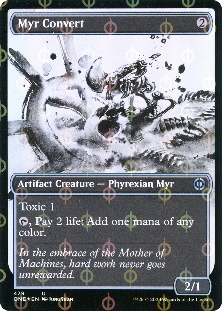 Myr Convert - Uncommon Artifact Creature — Phyrexian Myr card from Phyrexia: All Will Be One