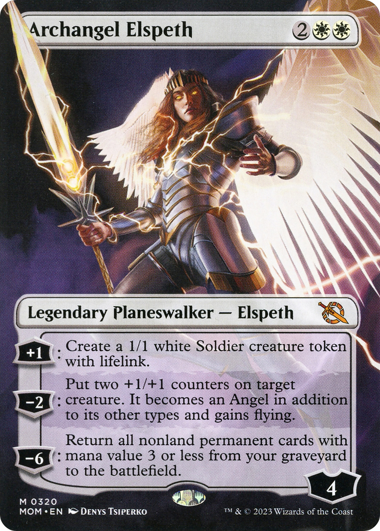Archangel Elspeth - Mythic Legendary Planeswalker — Elspeth card from March of the Machine