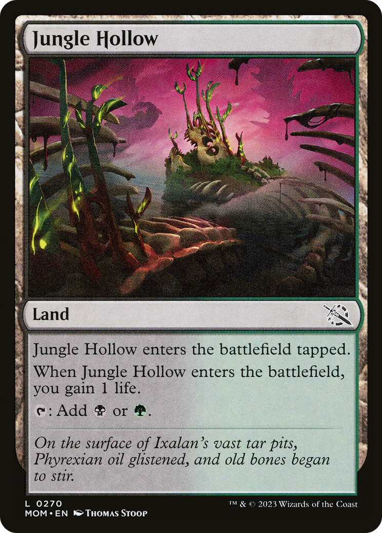 Jungle Hollow - Common Land card from March of the Machine
