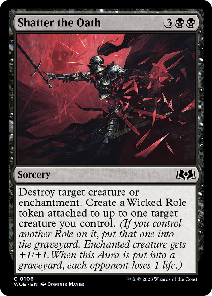 Shatter the Oath - Common Sorcery card from Wilds of Eldraine
