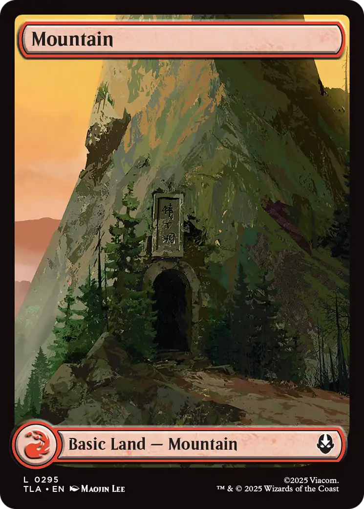 Mountain - Common Basic Land — Mountain card from Avatar: The Last Airbender