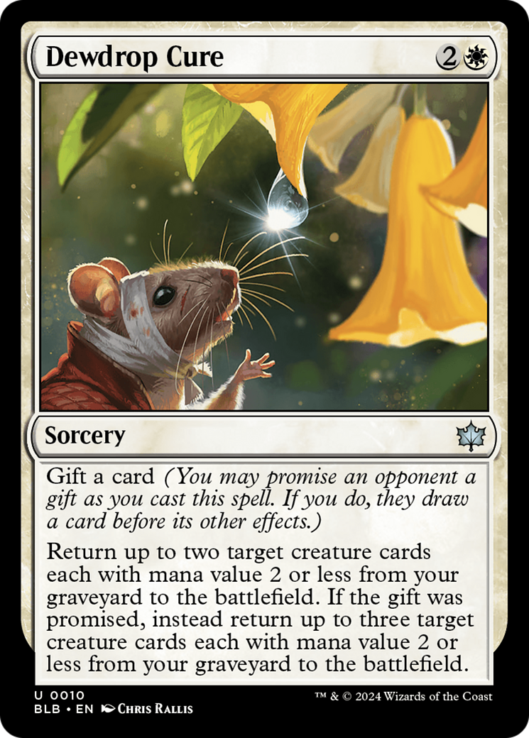 Dewdrop Cure - Uncommon Sorcery card from Bloomburrow