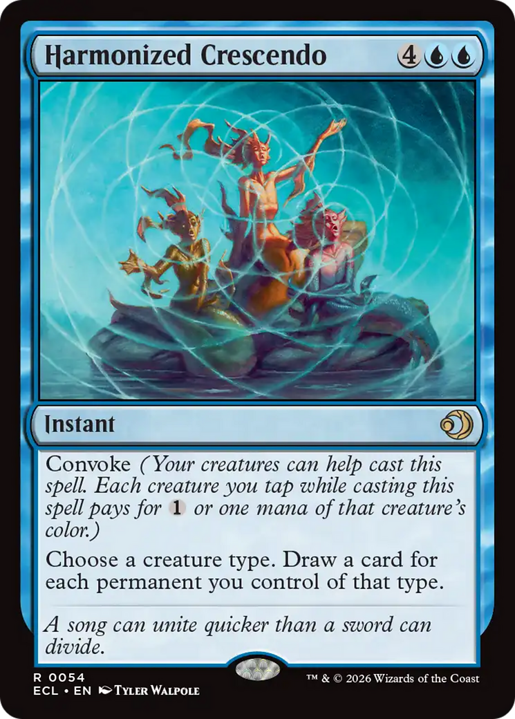 Harmonized Crescendo - Rare Instant card from Lorwyn Eclipsed