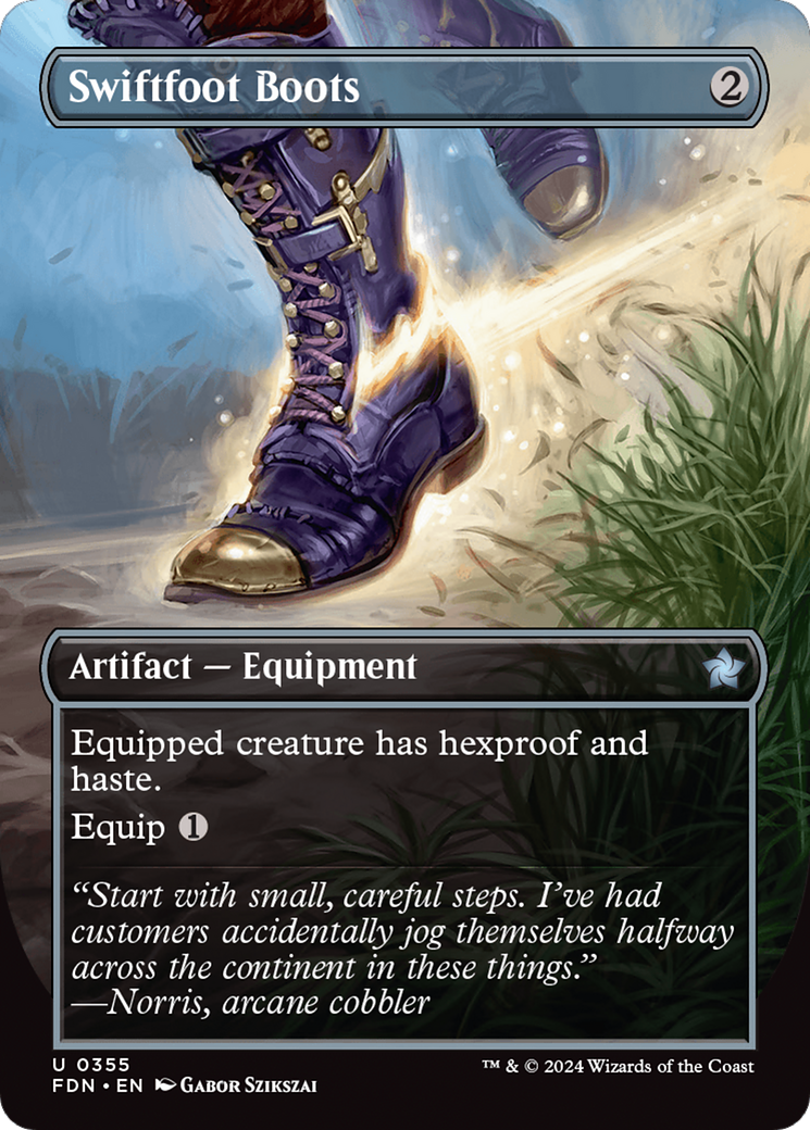 Swiftfoot Boots - Uncommon Artifact — Equipment card from Foundations
