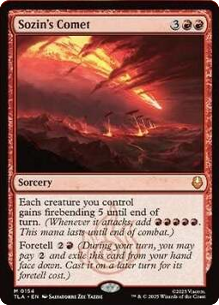 Sozin's Comet - Mythic Sorcery card from Avatar: The Last Airbender