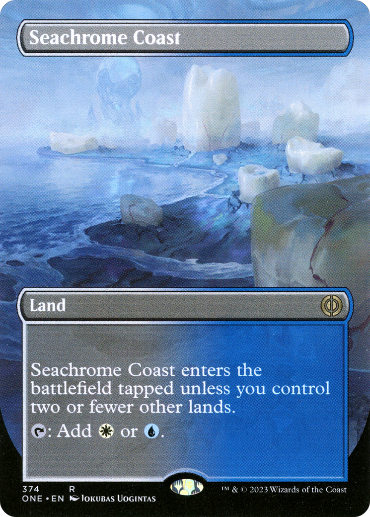 Seachrome Coast - Rare Land card from Phyrexia: All Will Be One