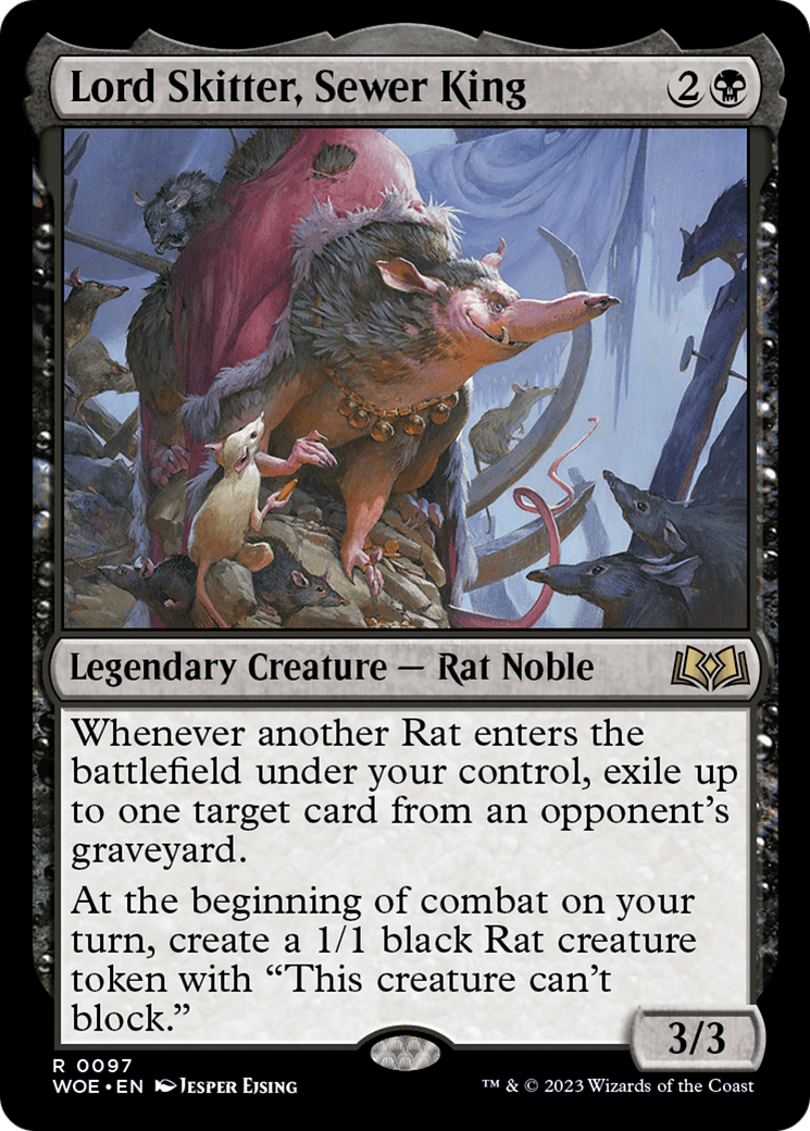 Lord Skitter, Sewer King - Legendary Creature — Rat Noble used in 70.0% of Dimir sideboards