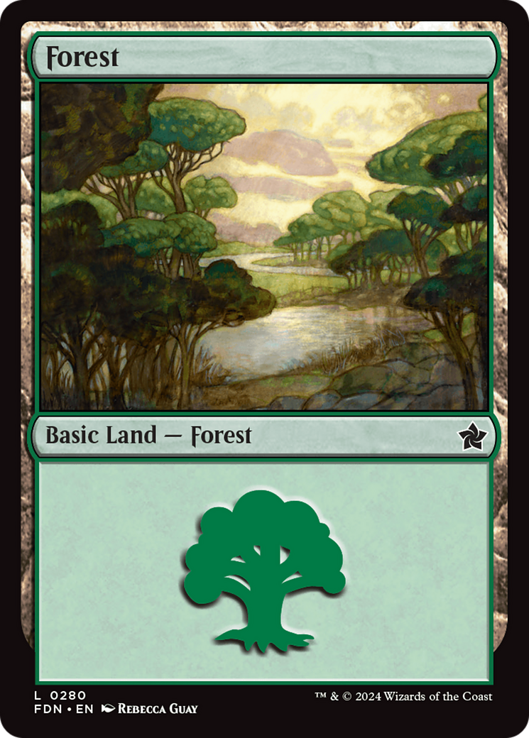 Forest - Common Basic Land — Forest card from Foundations