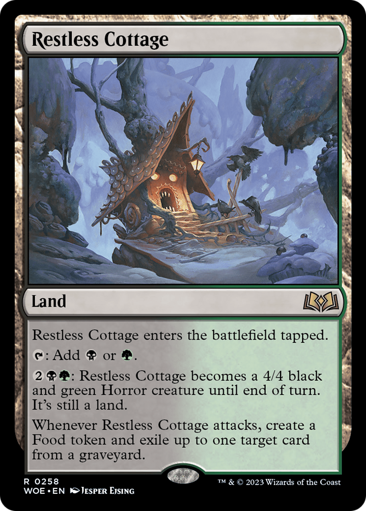 Restless Cottage - Rare Land card from Wilds of Eldraine