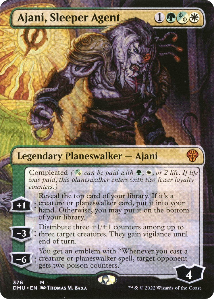 Ajani, Sleeper Agent - Mythic Legendary Planeswalker — Ajani card from Dominaria United