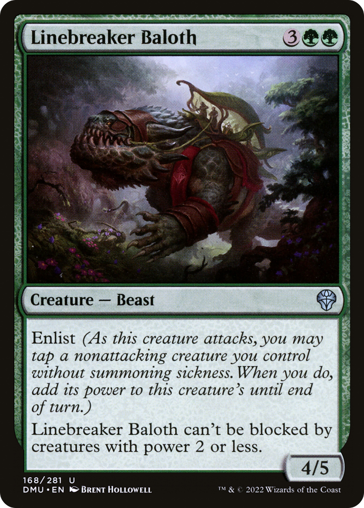 Linebreaker Baloth - Uncommon Creature — Beast card from Dominaria United