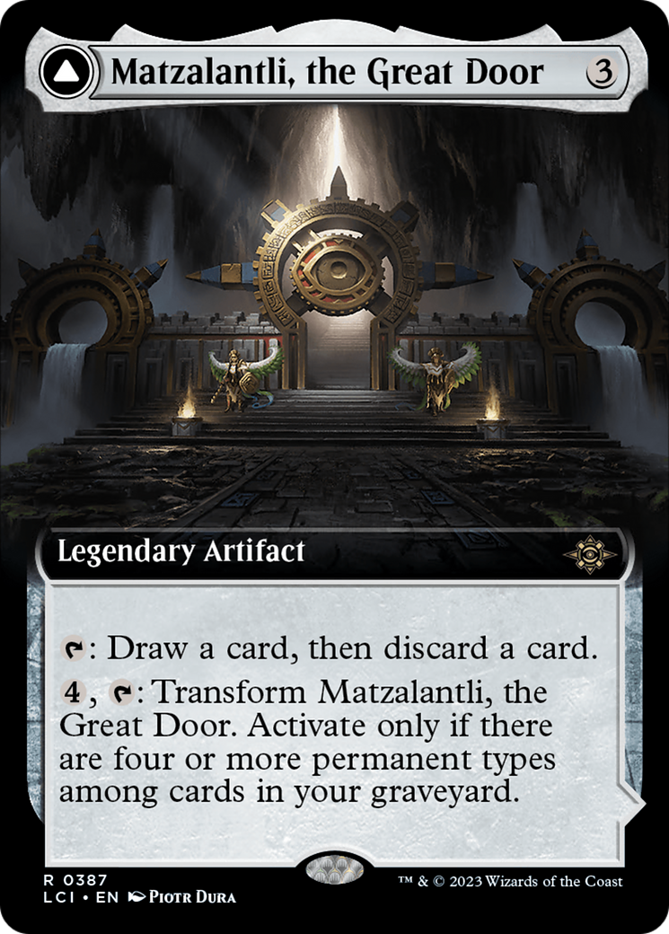 Matzalantli, the Great Door // The Core - Rare Legendary Artifact card from The Lost Caverns of Ixalan