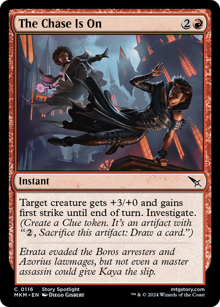 The Chase Is On - Common Instant card from Murders at Karlov Manor