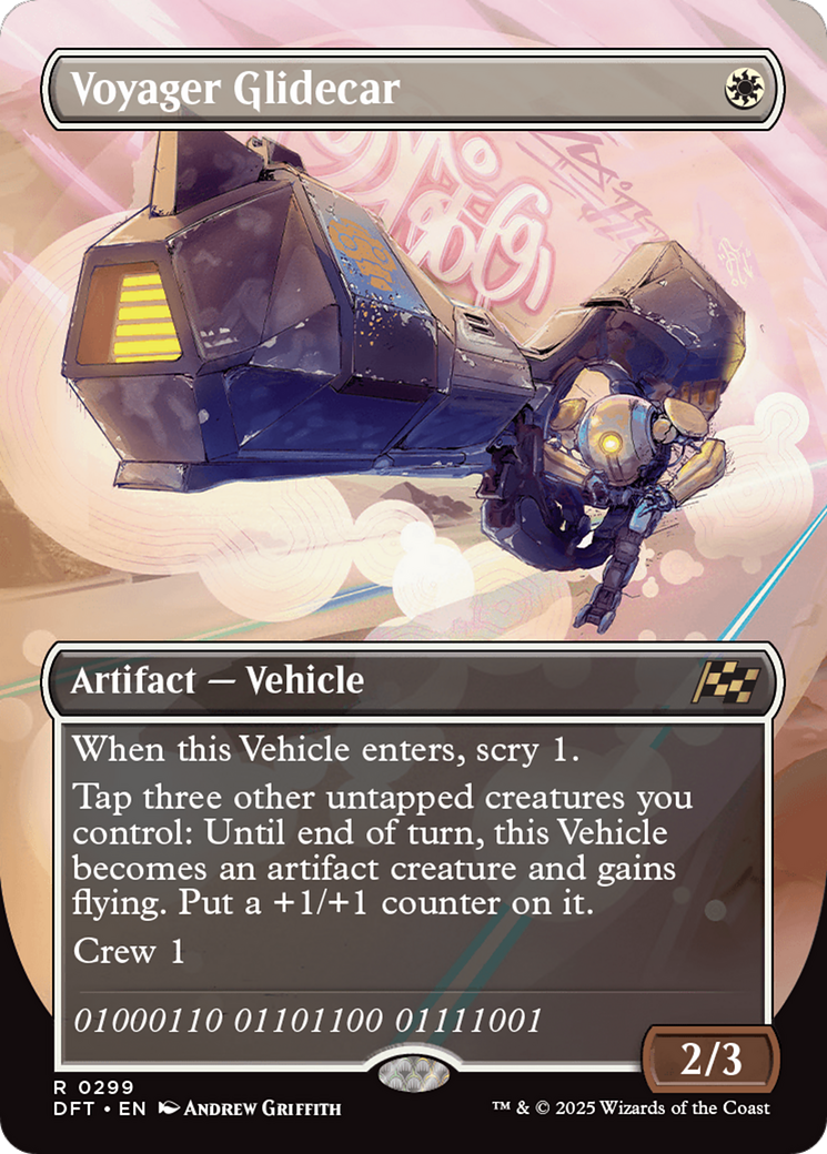 Voyager Glidecar - Rare Artifact — Vehicle card from Aetherdrift