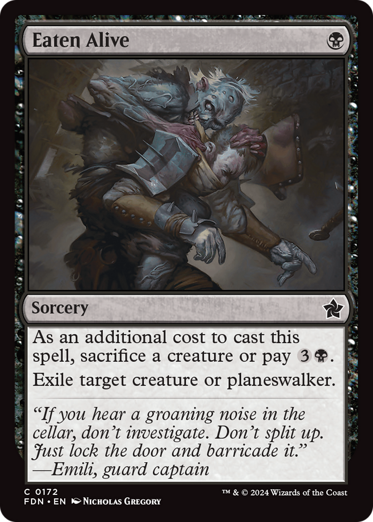 Eaten Alive - Common Sorcery card from Foundations