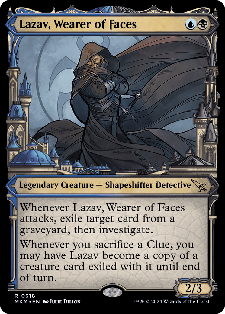 Lazav, Wearer of Faces - Rare Legendary Creature — Shapeshifter Detective card from Murders at Karlov Manor