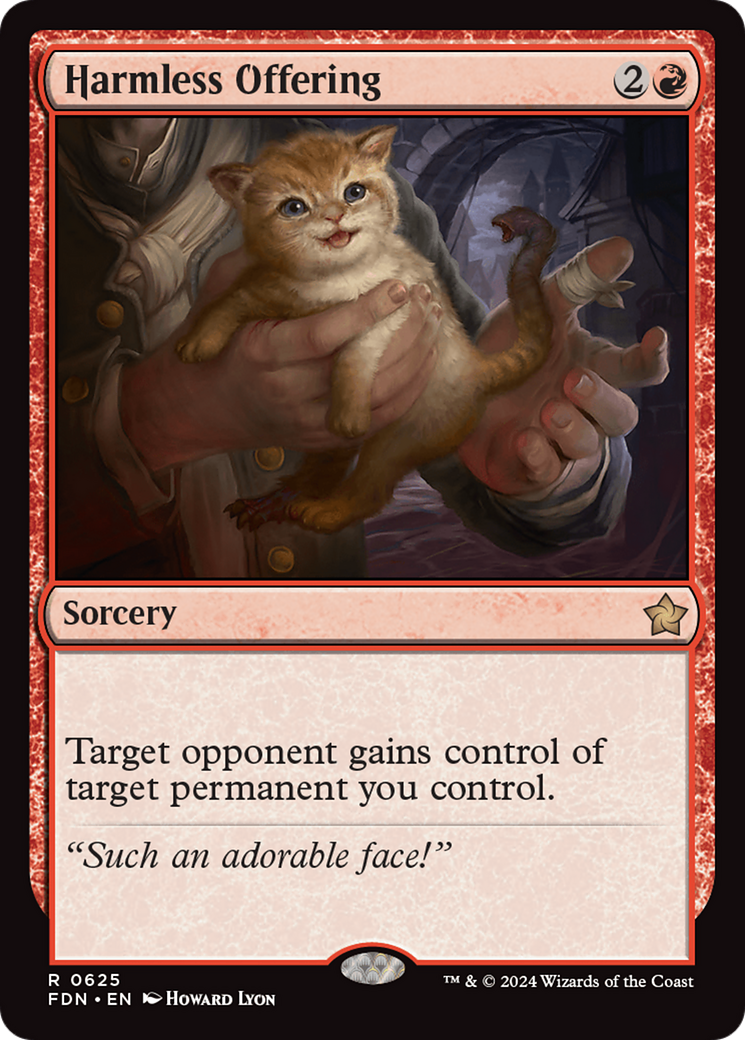 Harmless Offering - Rare Sorcery card from Foundations