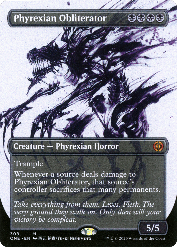 Phyrexian Obliterator - Mythic Creature — Phyrexian Horror card from Phyrexia: All Will Be One