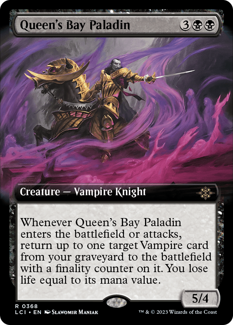 Queen's Bay Paladin - Rare Creature — Vampire Knight card from The Lost Caverns of Ixalan