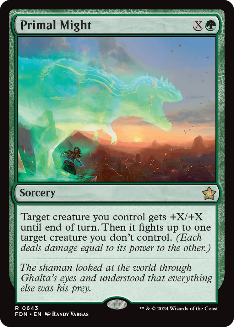 Primal Might - Rare Sorcery card from Foundations