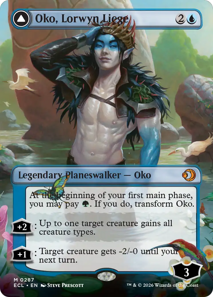 Oko, Lorwyn Liege // Oko, Shadowmoor Scion - Mythic Legendary Planeswalker — Oko card from Lorwyn Eclipsed