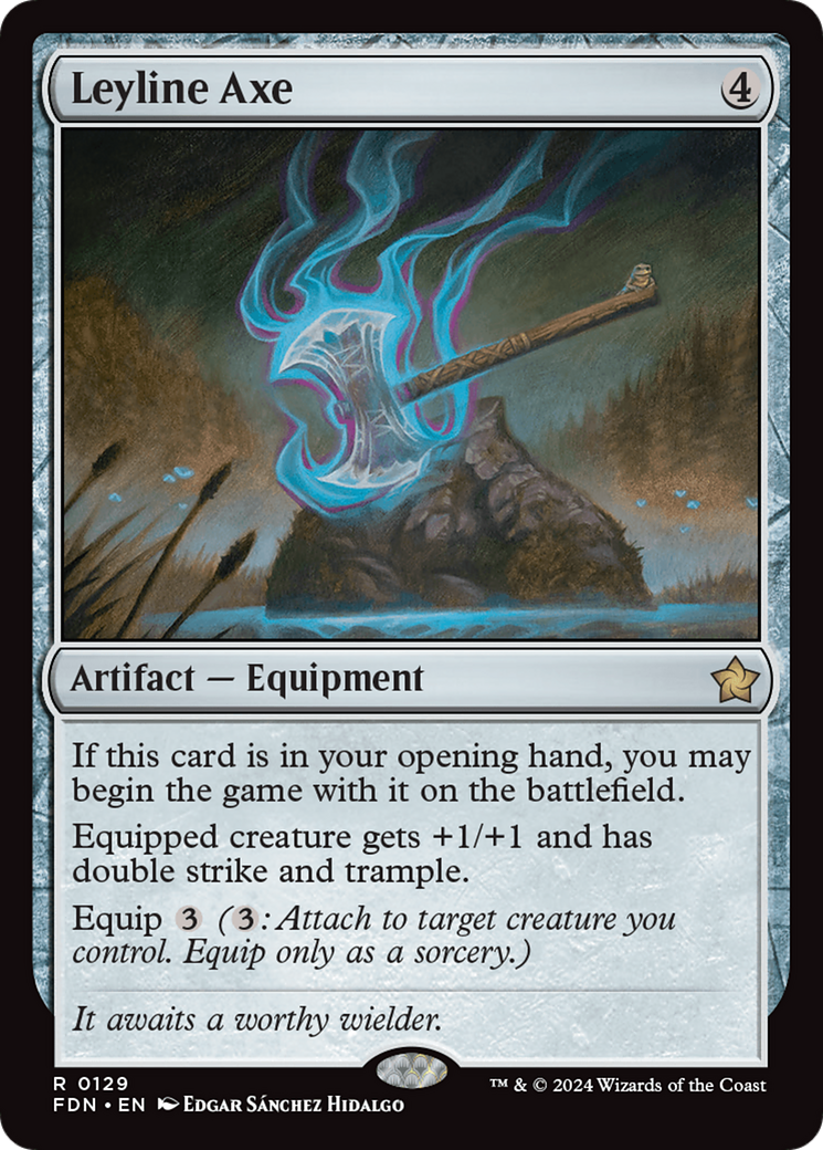 Leyline Axe - Rare Artifact — Equipment card from Foundations