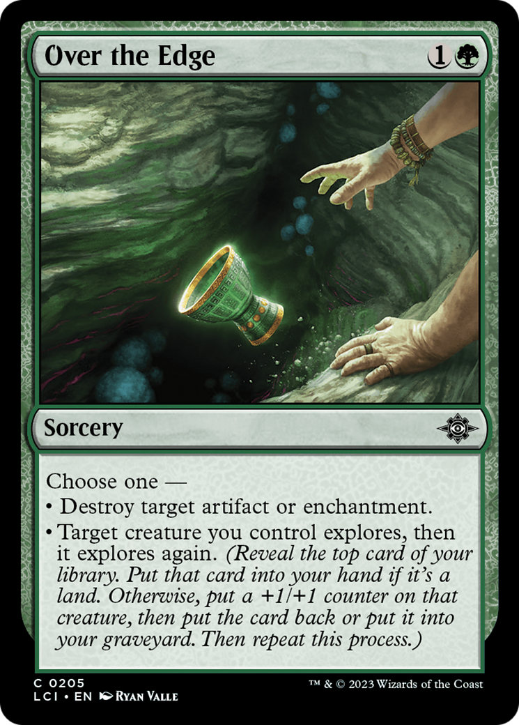 Over the Edge - Common Sorcery card from The Lost Caverns of Ixalan
