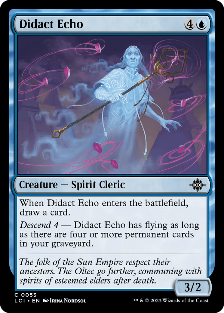 Didact Echo - Common Creature — Spirit Cleric card from The Lost Caverns of Ixalan
