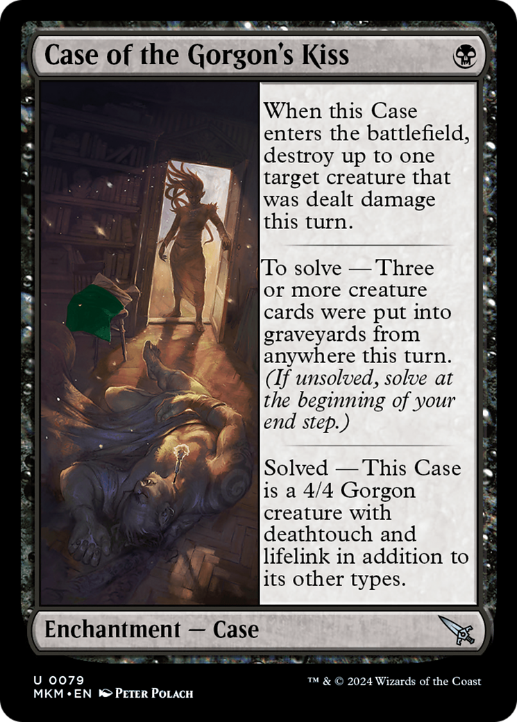 Case of the Gorgon's Kiss - Uncommon Enchantment — Case card from Murders at Karlov Manor