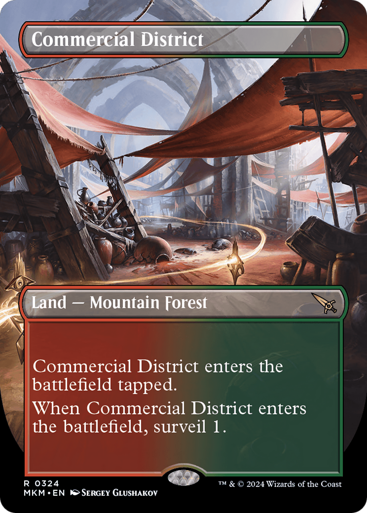 Commercial District - Rare Land — Mountain Forest card from Murders at Karlov Manor