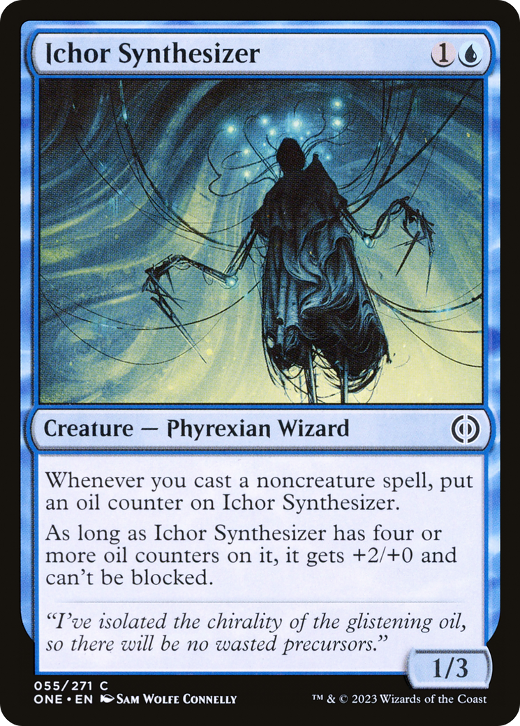 Ichor Synthesizer - Common Creature — Phyrexian Wizard card from Phyrexia: All Will Be One
