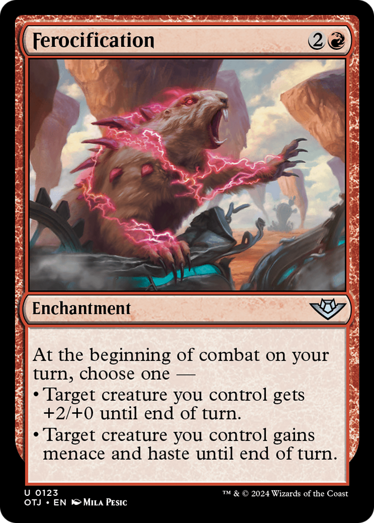 Ferocification - Uncommon Enchantment card from Outlaws of Thunder Junction