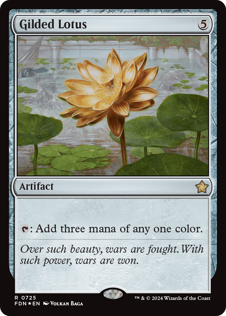 Gilded Lotus - Rare Artifact card from Foundations