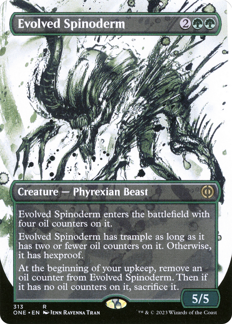 Evolved Spinoderm - Rare Creature — Phyrexian Beast card from Phyrexia: All Will Be One