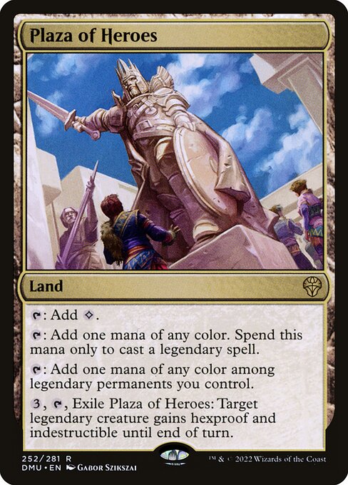 Plaza of Heroes - Rare card from DMU