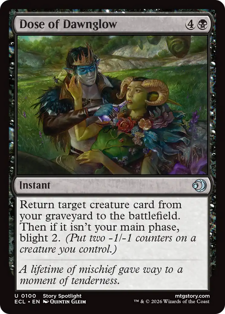 Dose of Dawnglow - Uncommon Instant card from Lorwyn Eclipsed