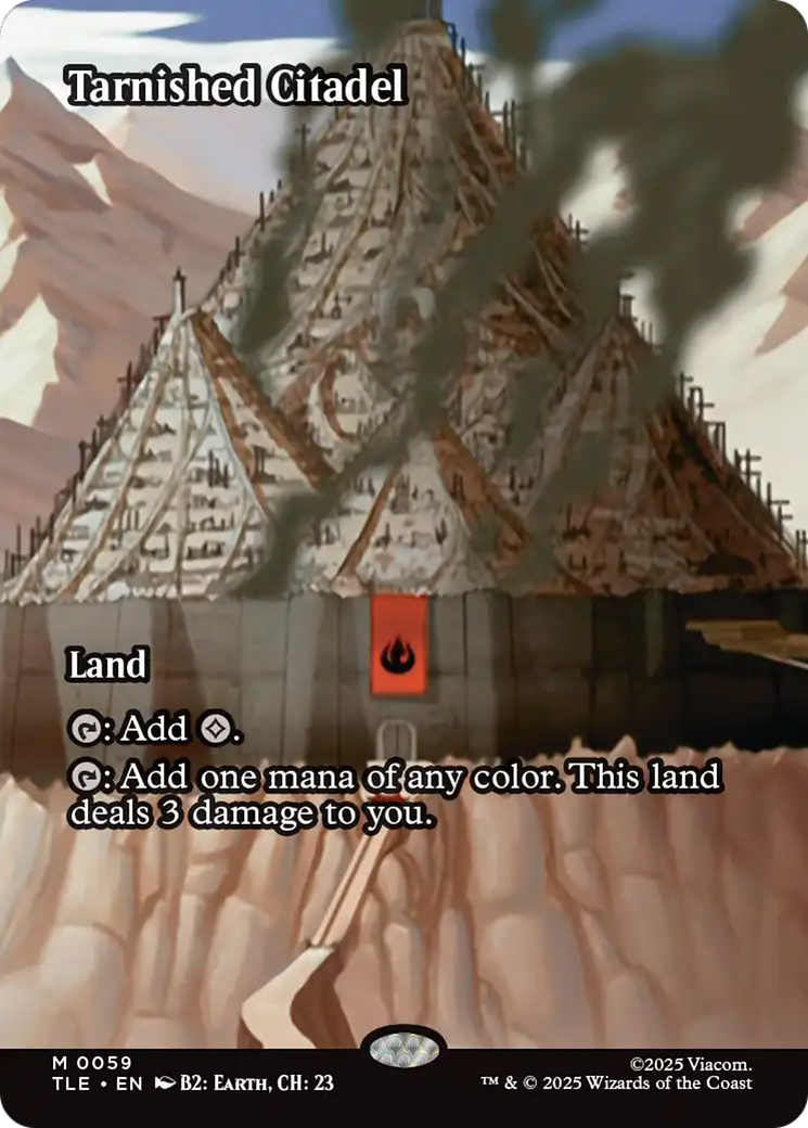 Tarnished Citadel - Mythic Land card from Avatar: The Last Airbender Eternal