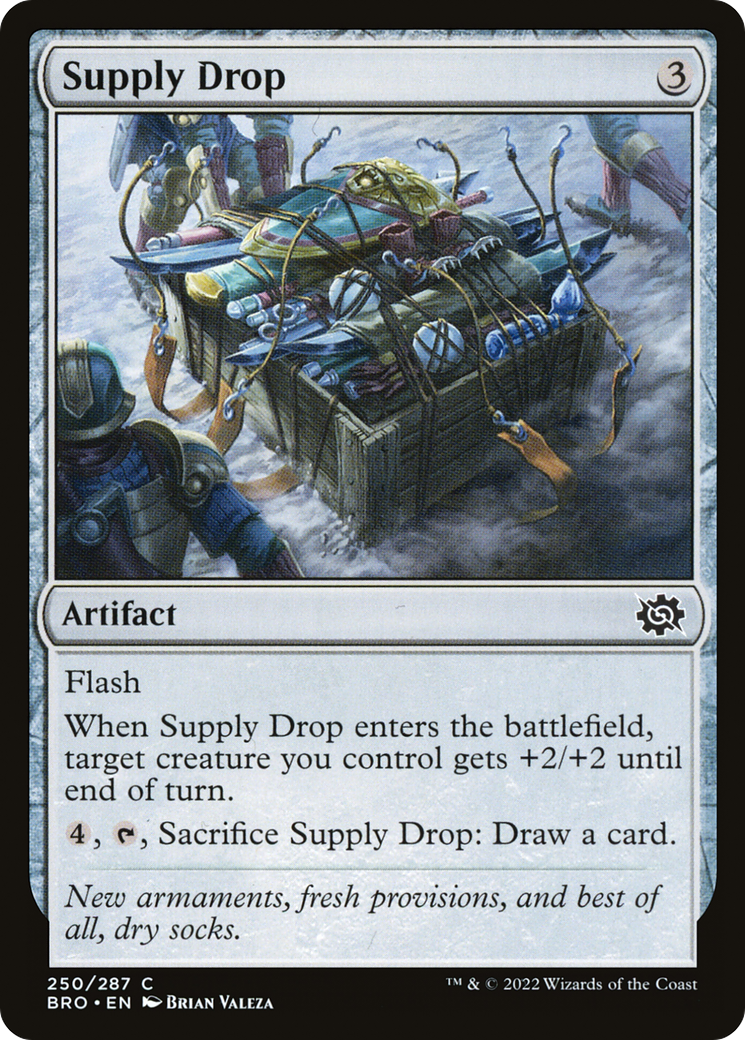 Supply Drop - Common Artifact card from The Brothers' War