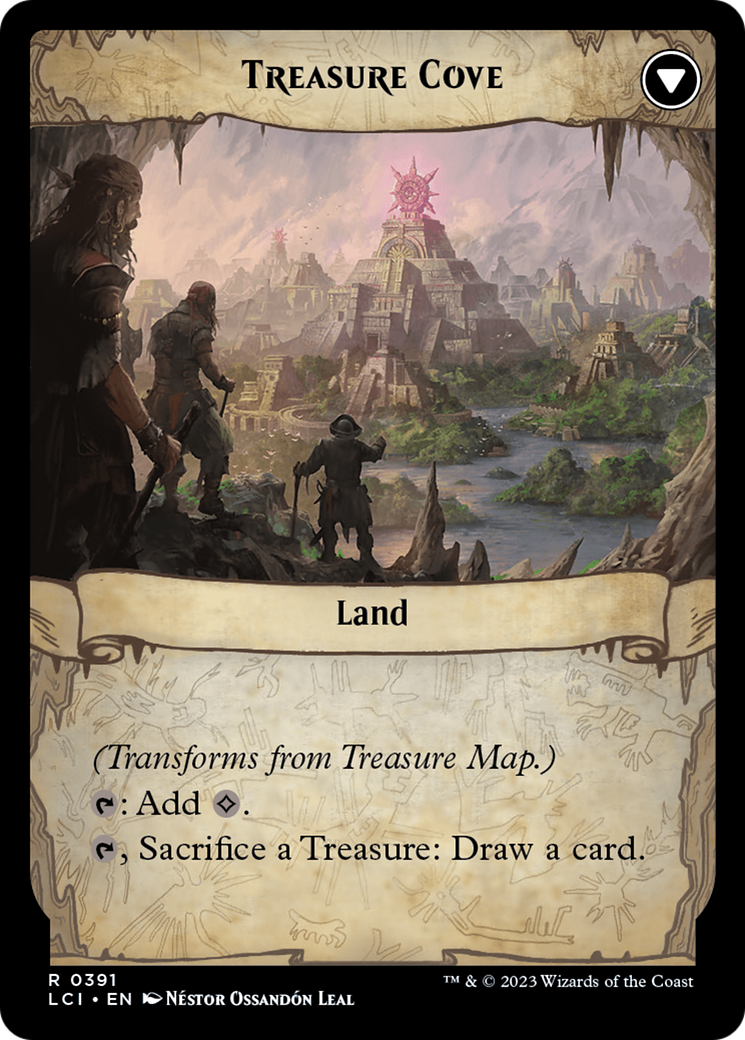 Back face of Treasure Map // Treasure Cove - Artifact card