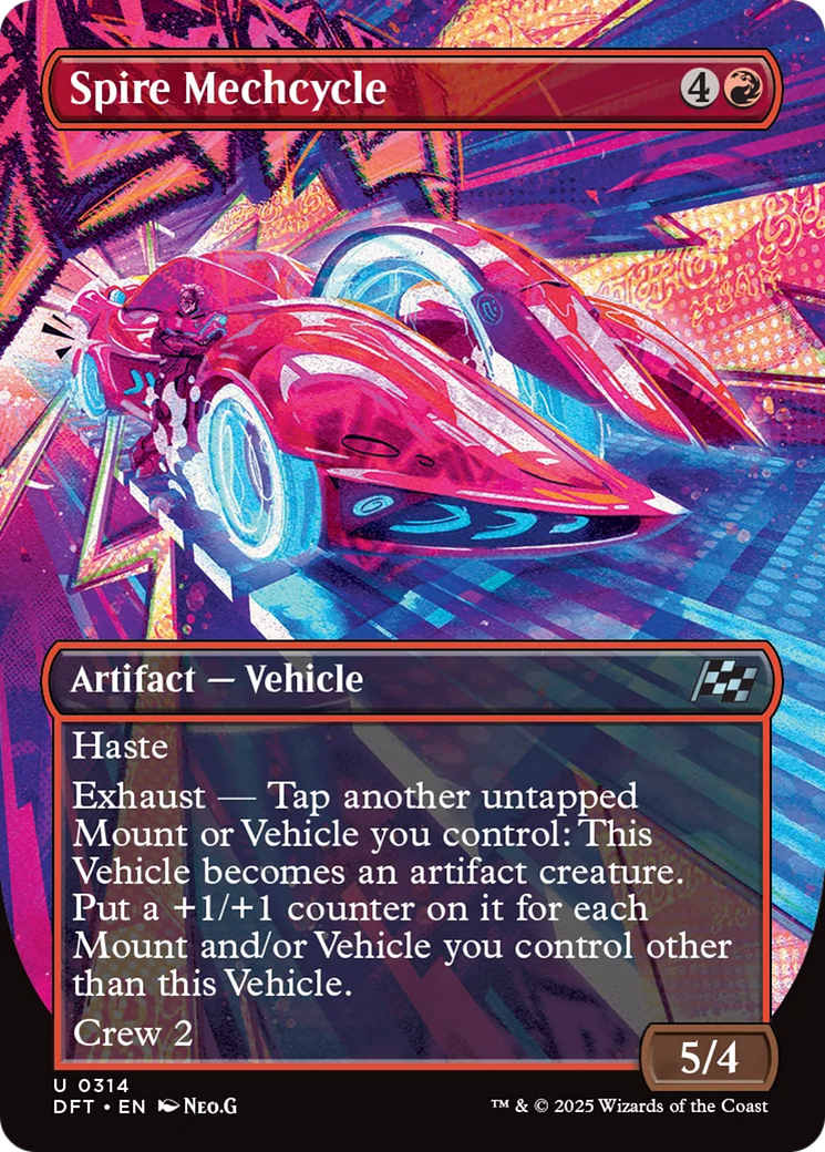 Spire Mechcycle - Uncommon Artifact — Vehicle card from Aetherdrift