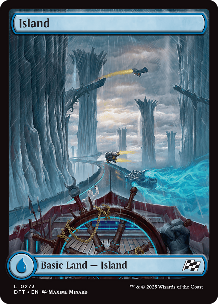 Island - Common Basic Land — Island card from Aetherdrift