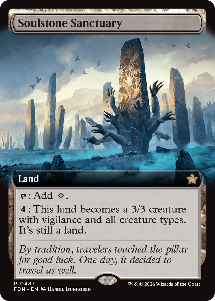 Soulstone Sanctuary - Rare Land card from Foundations