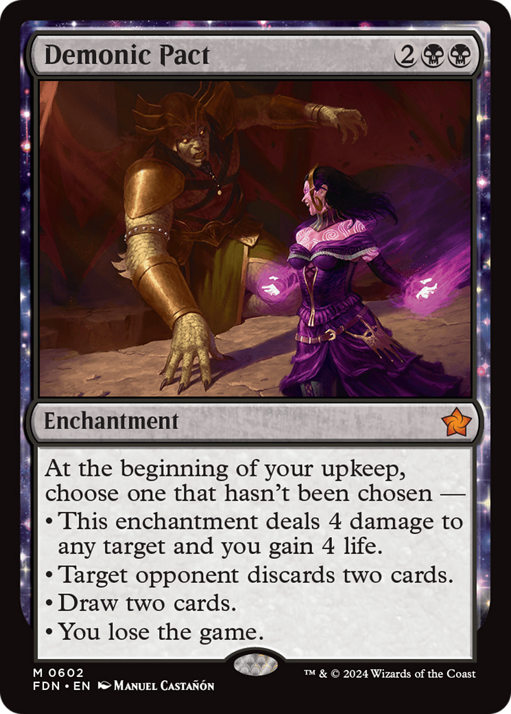 Demonic Pact - Mythic Enchantment card from Foundations