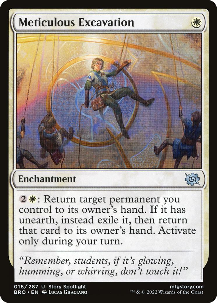 Meticulous Excavation - Uncommon Enchantment card from The Brothers' War