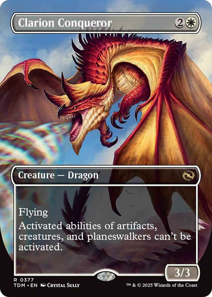 Clarion Conqueror // Clarion Conqueror - Rare Creature — Dragon card from Tarkir: Dragonstorm