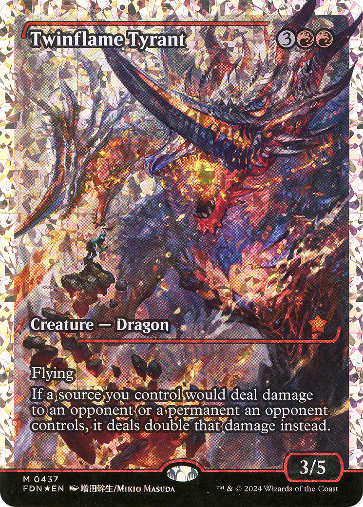 Twinflame Tyrant - Mythic Creature — Dragon card from Foundations