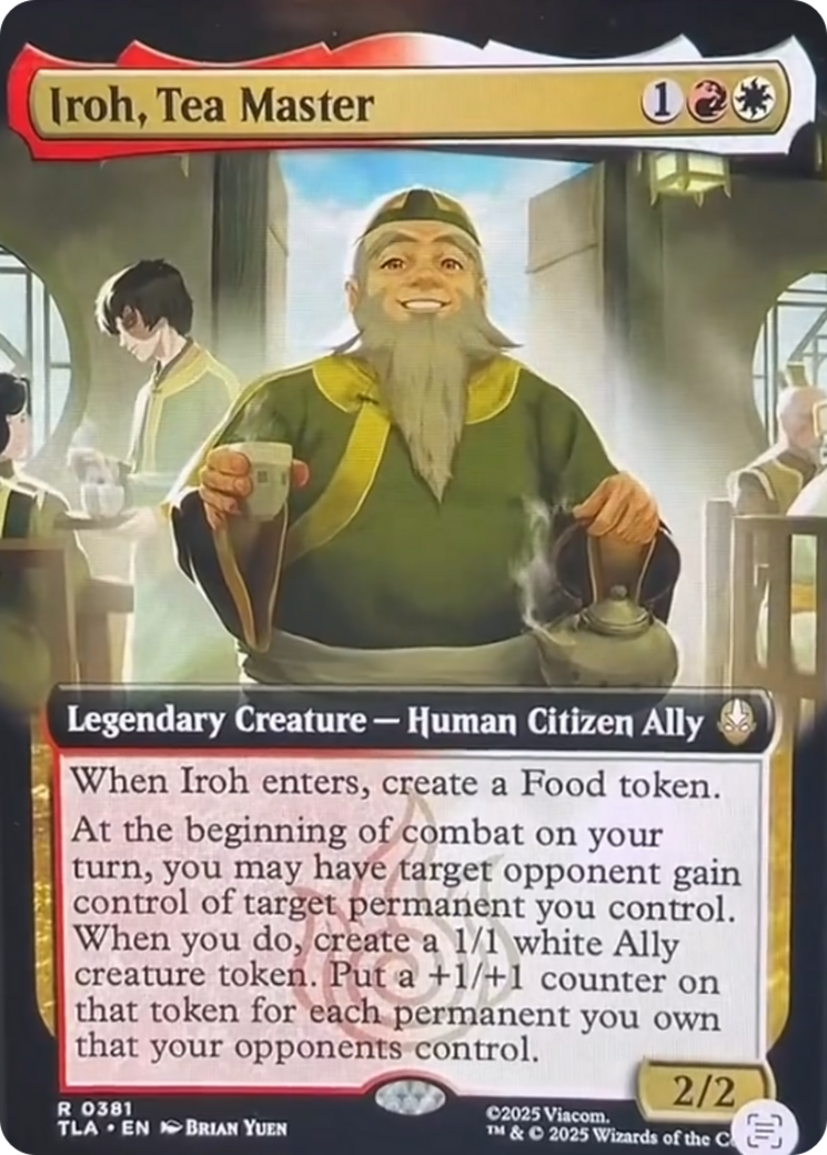 Iroh, Tea Master - Rare Legendary Creature — Human Citizen Ally card from Avatar: The Last Airbender