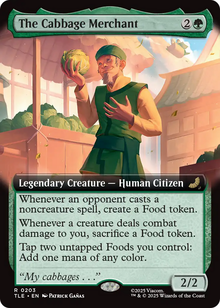 The Cabbage Merchant - Rare Legendary Creature — Human Citizen card from Avatar: The Last Airbender Eternal